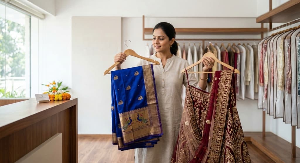 Premium saree, lehenga, and wedding wear dry cleaning service in Nagpur